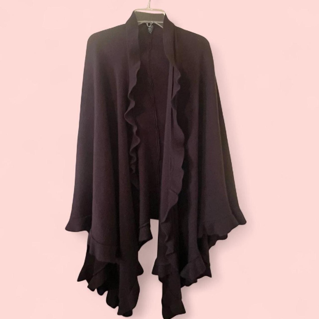 Y2k Brown Cardigan Shawl